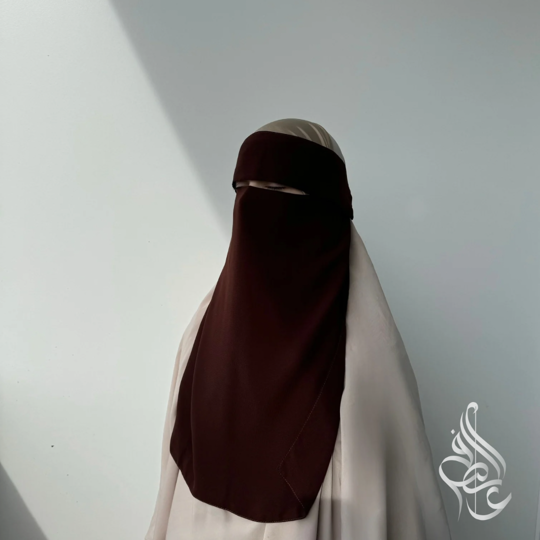 Niqab 1-lagig mit Klappe