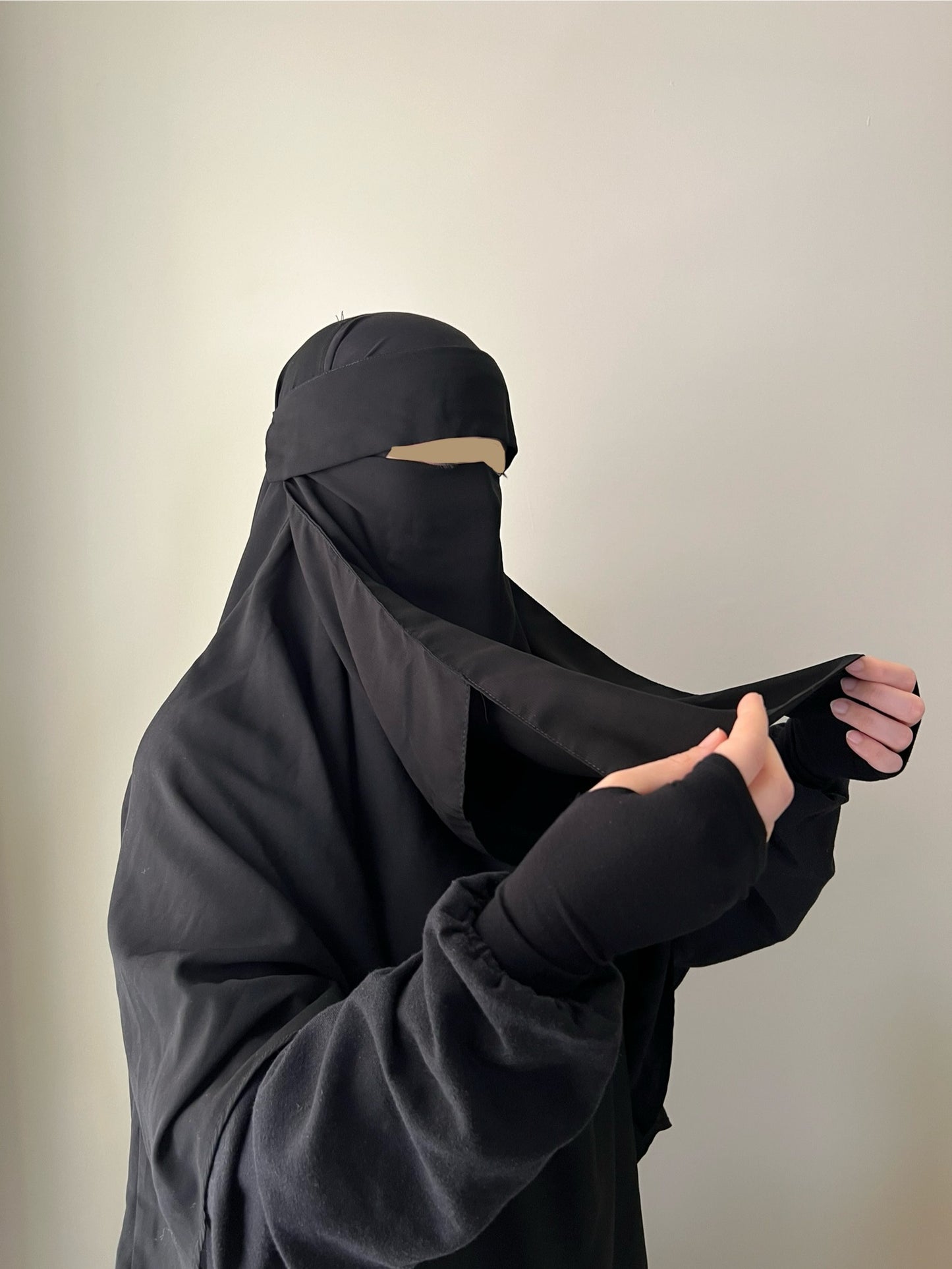Niqab with eating function