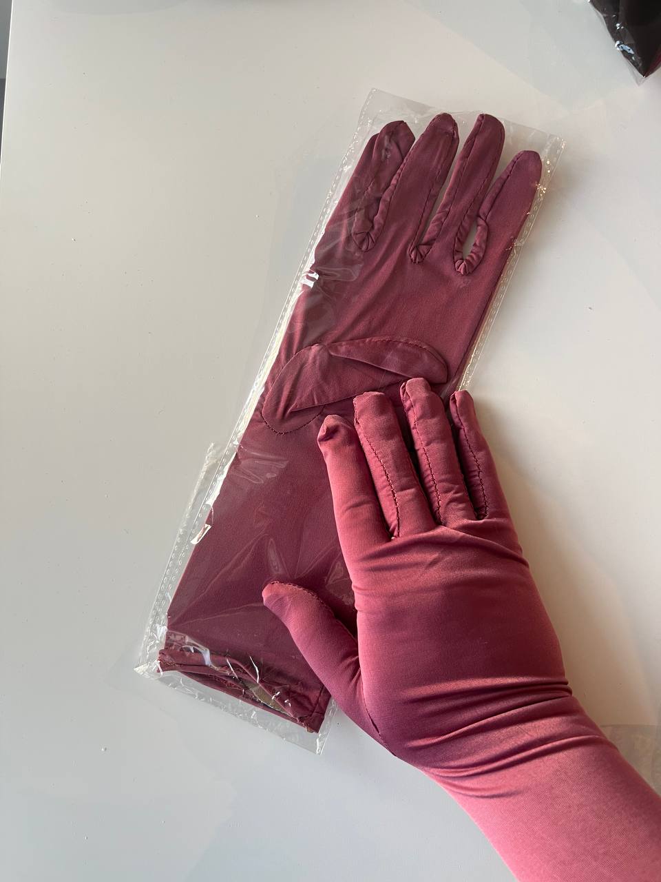 Handschuhe Polyester lang Touch