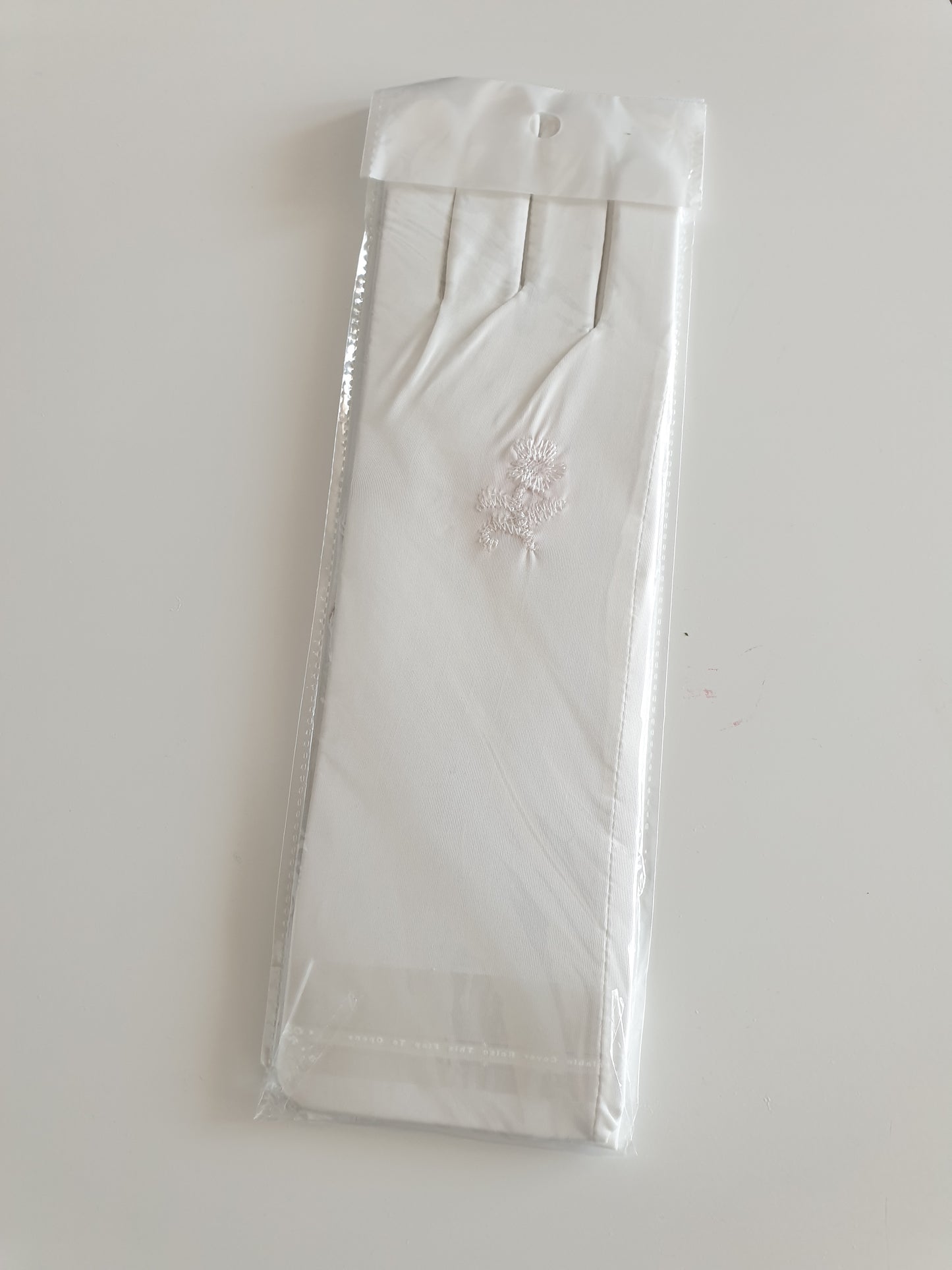 Handschuhe Polyester mit Blume