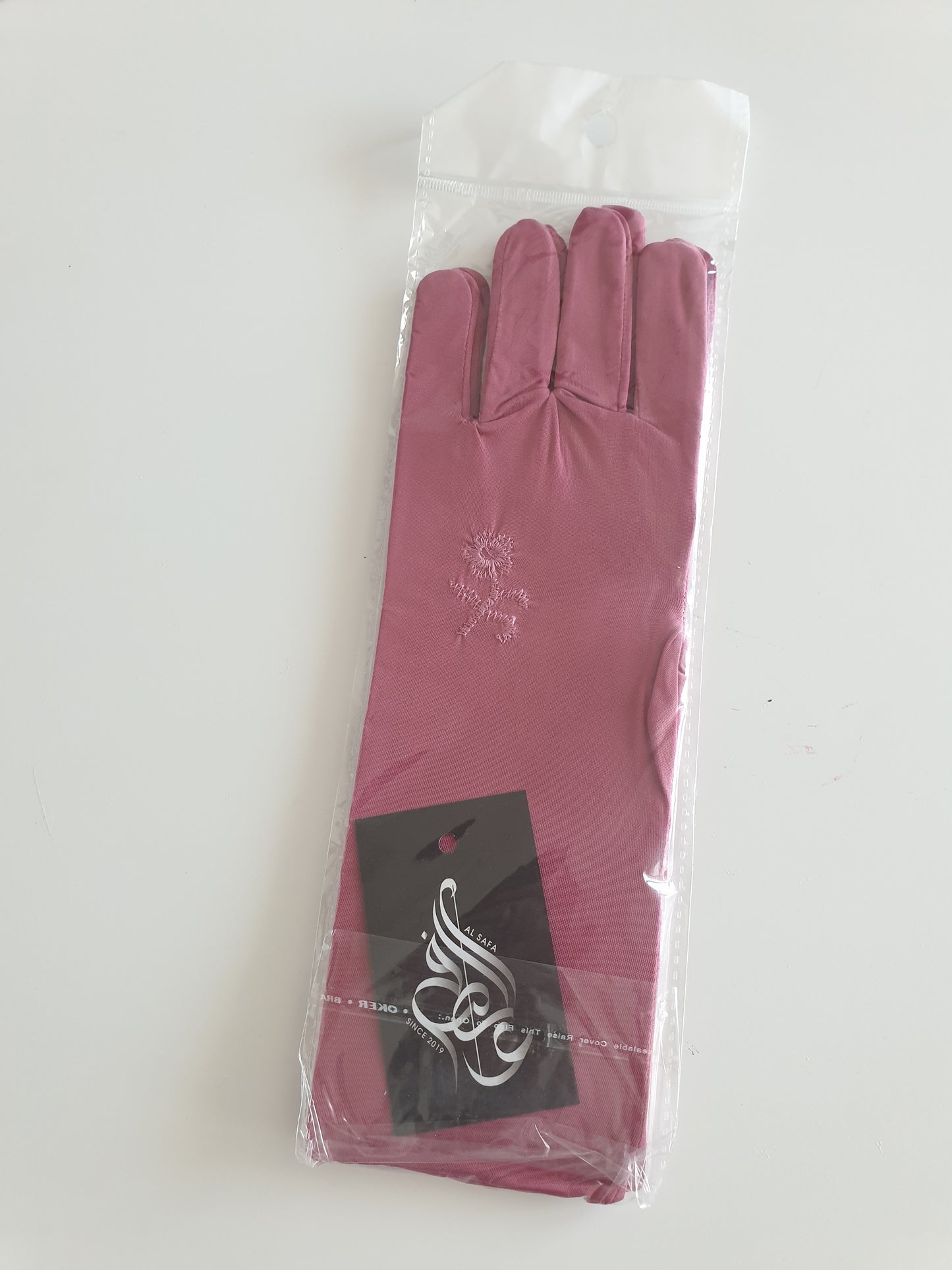 Handschuhe Polyester mit Blume