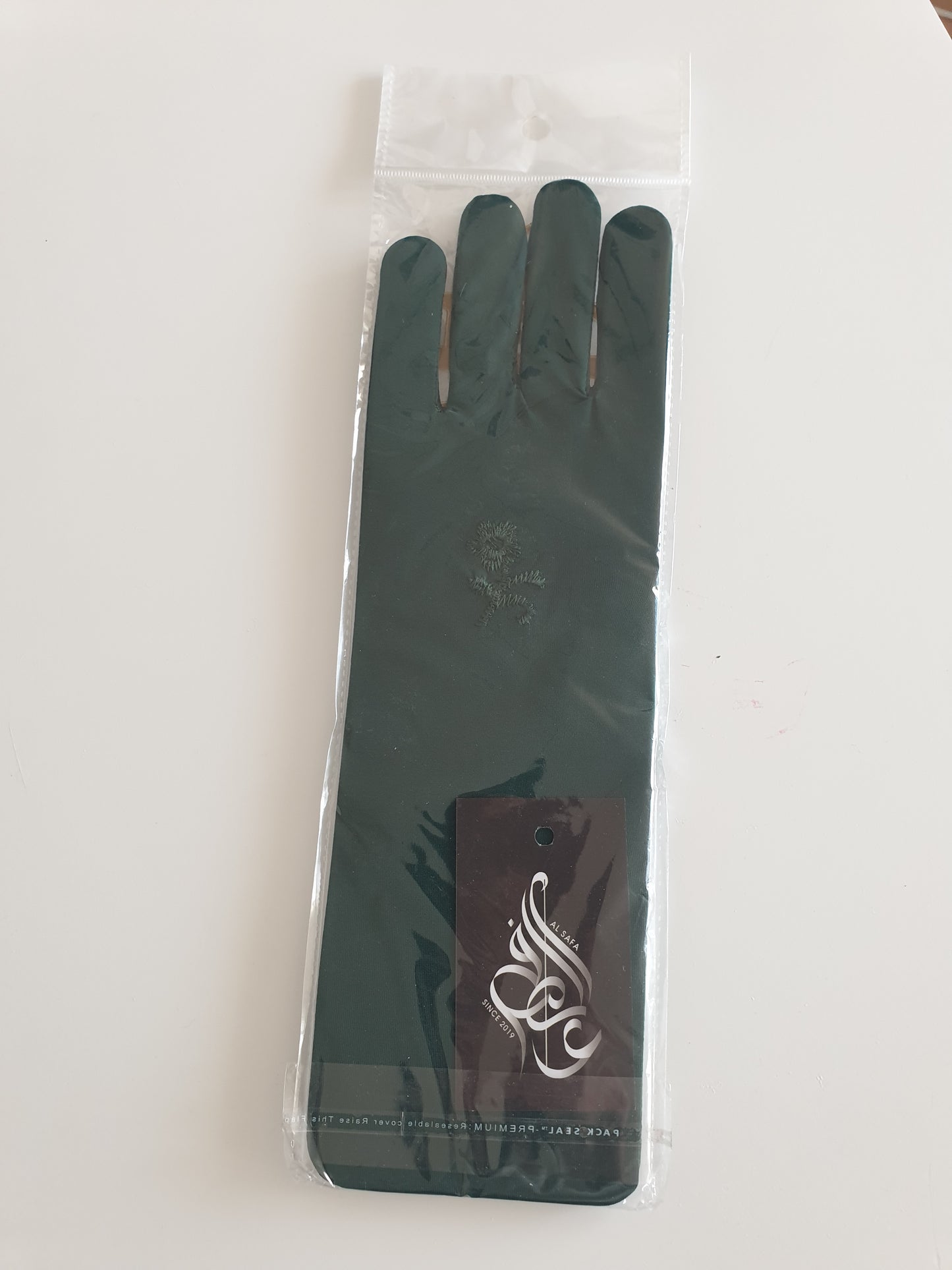 Handschuhe Polyester mit Blume