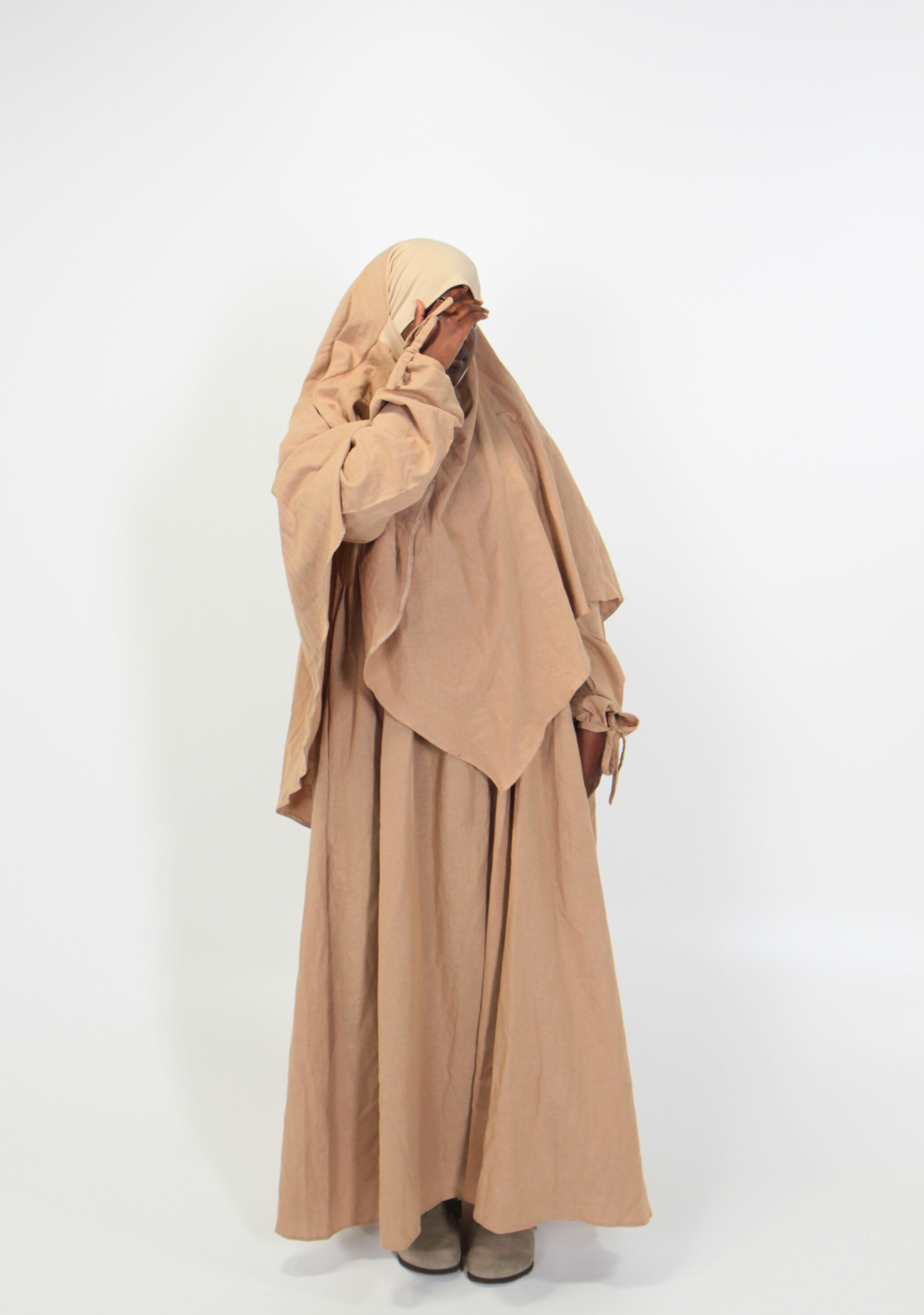 Abaya mit Khimar aus Baumwolle