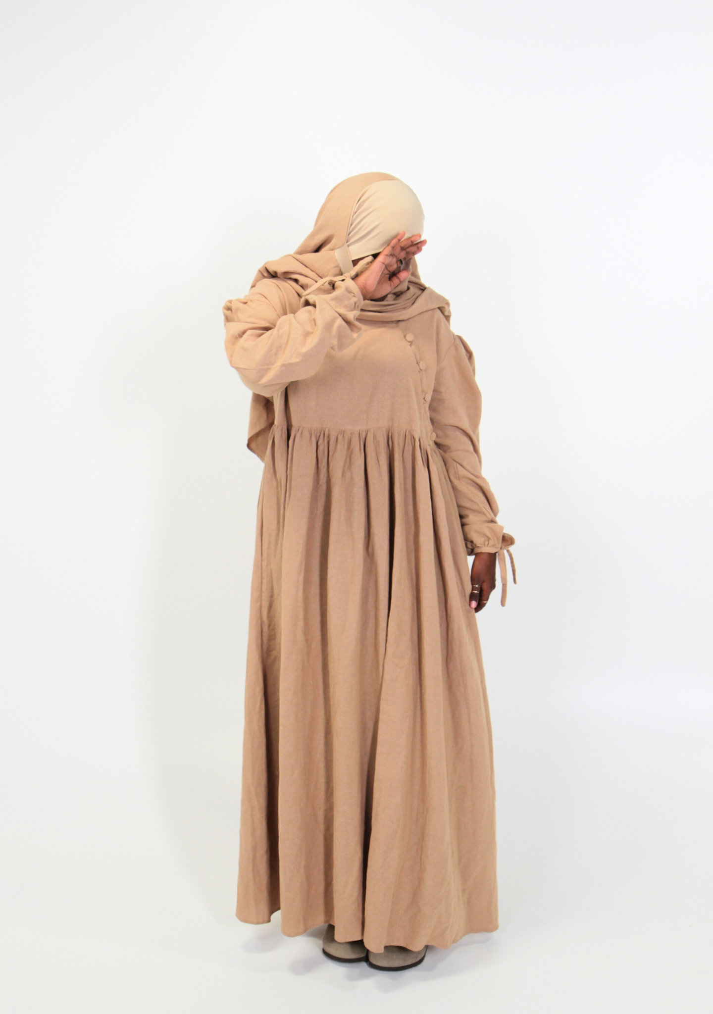 Abaya mit Khimar aus Baumwolle