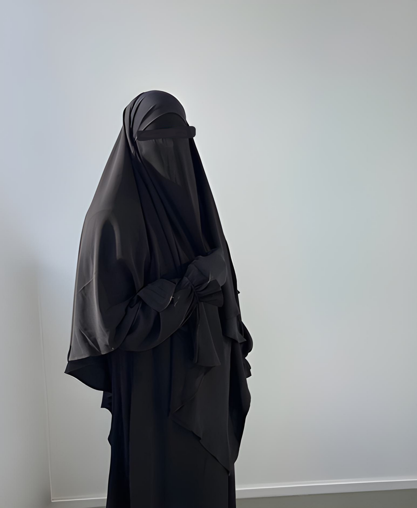 Niqab Medina Seide 1-lagig classic