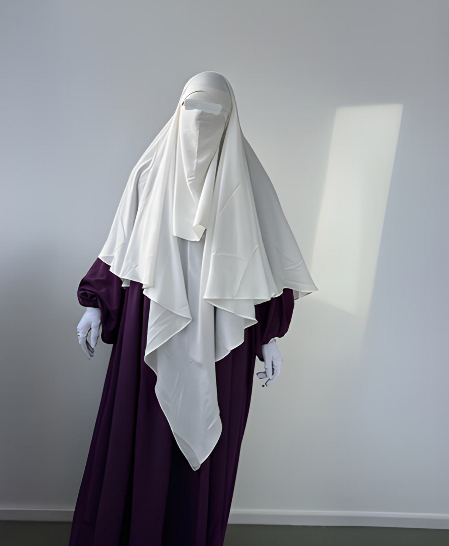 Niqab Medina Seide 1-lagig classic