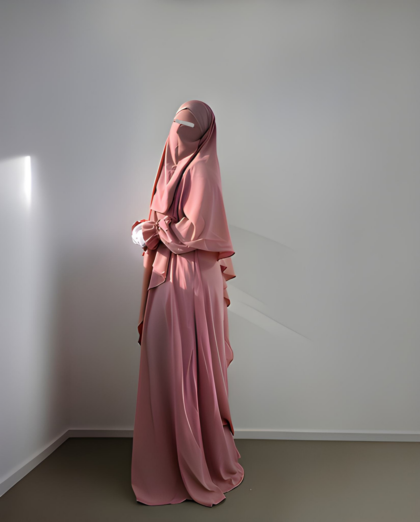 Khimar Amina Pink