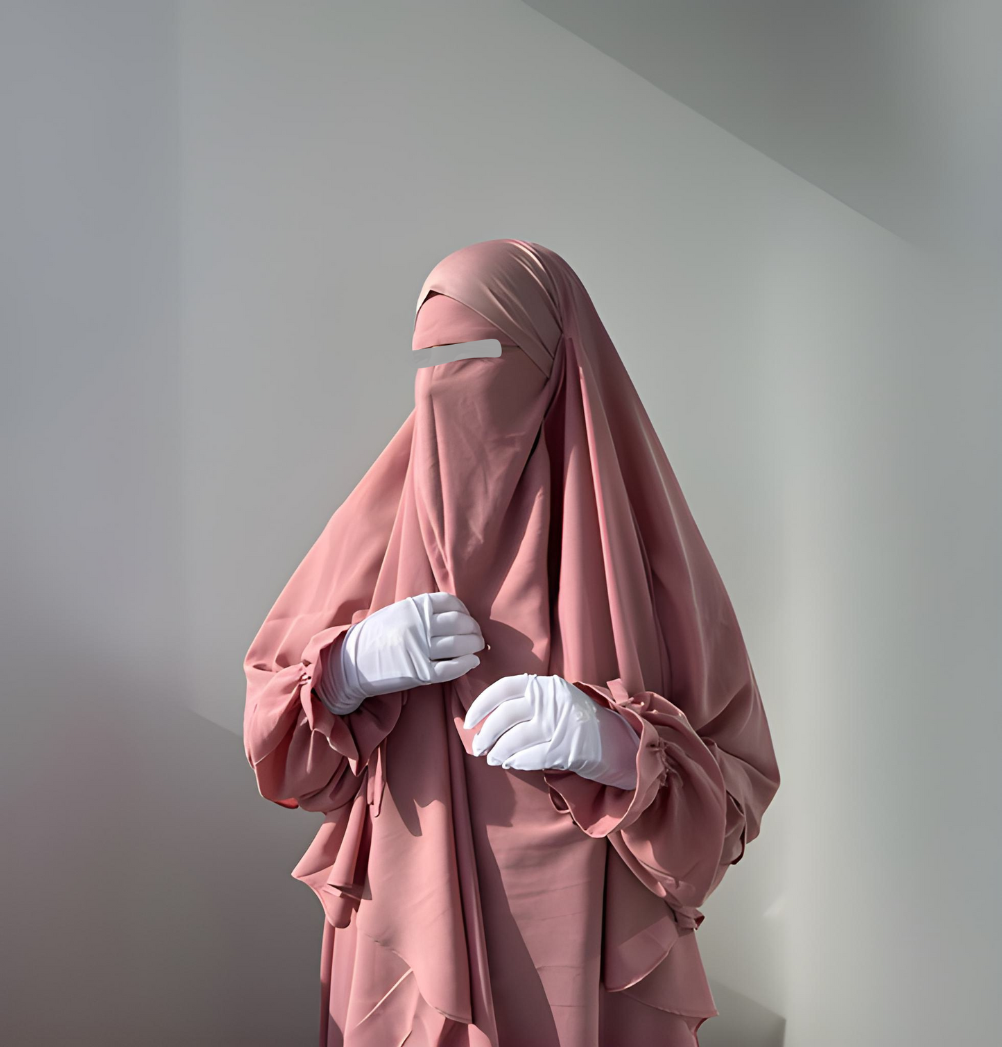 Niqab Medina Seide 1-lagig classic