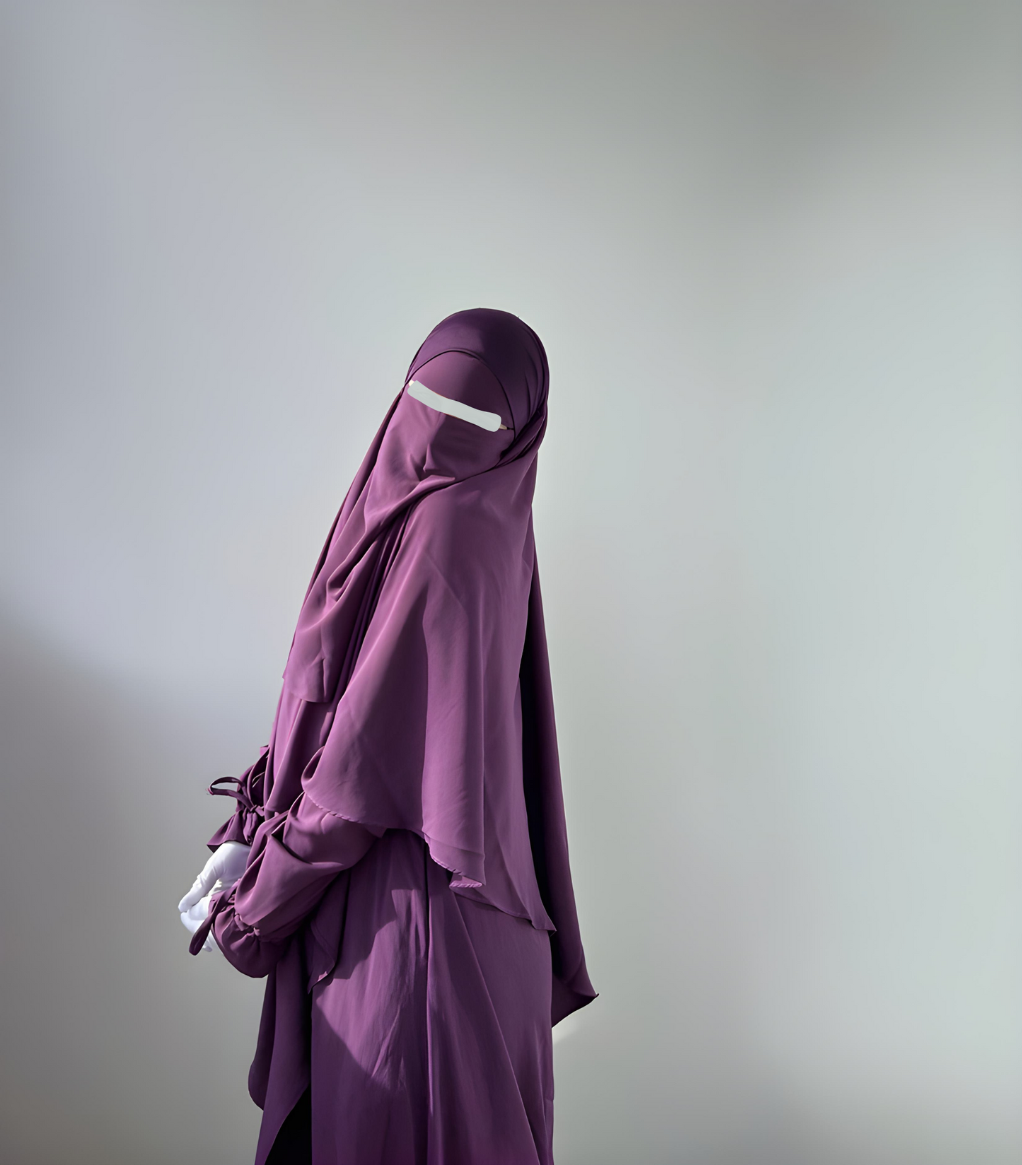 Khimar Amina Purple