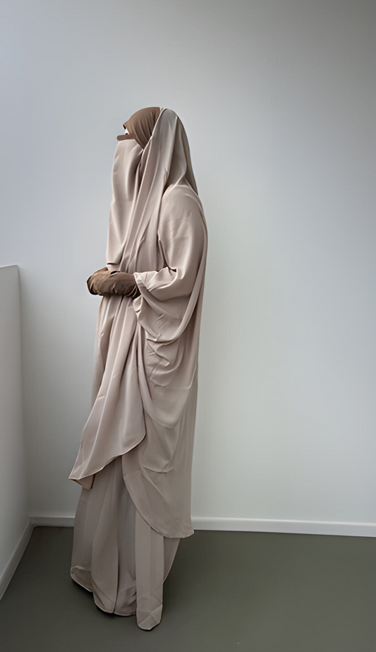 Jilbab Beige