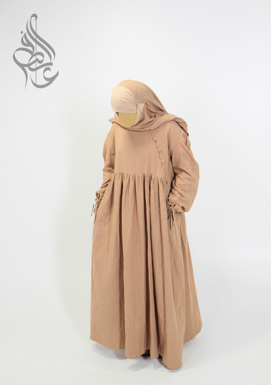 Abaya mit Khimar aus Baumwolle