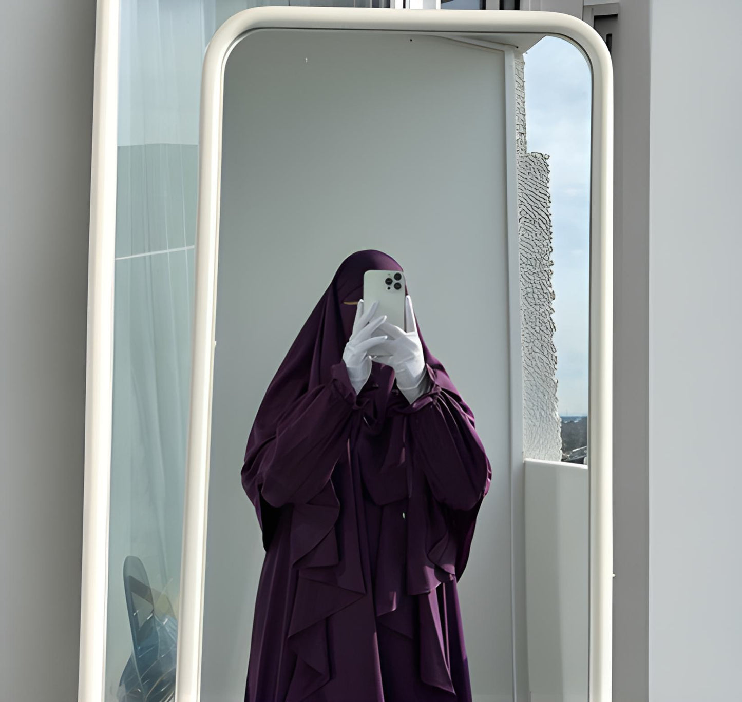 Abaya Kareema Purple