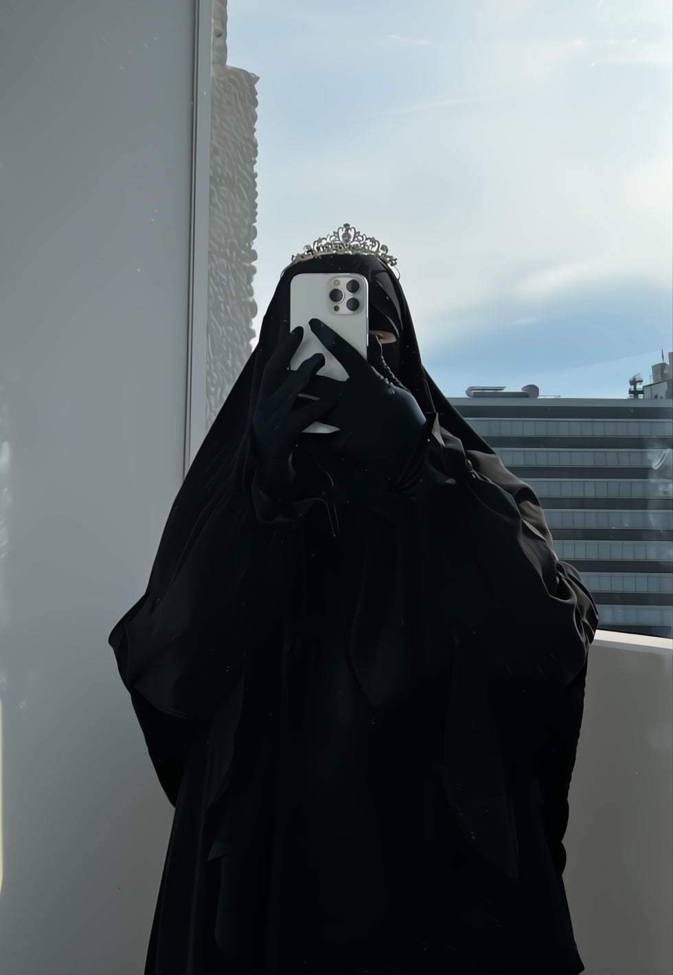 Khimar Amina Schwarz