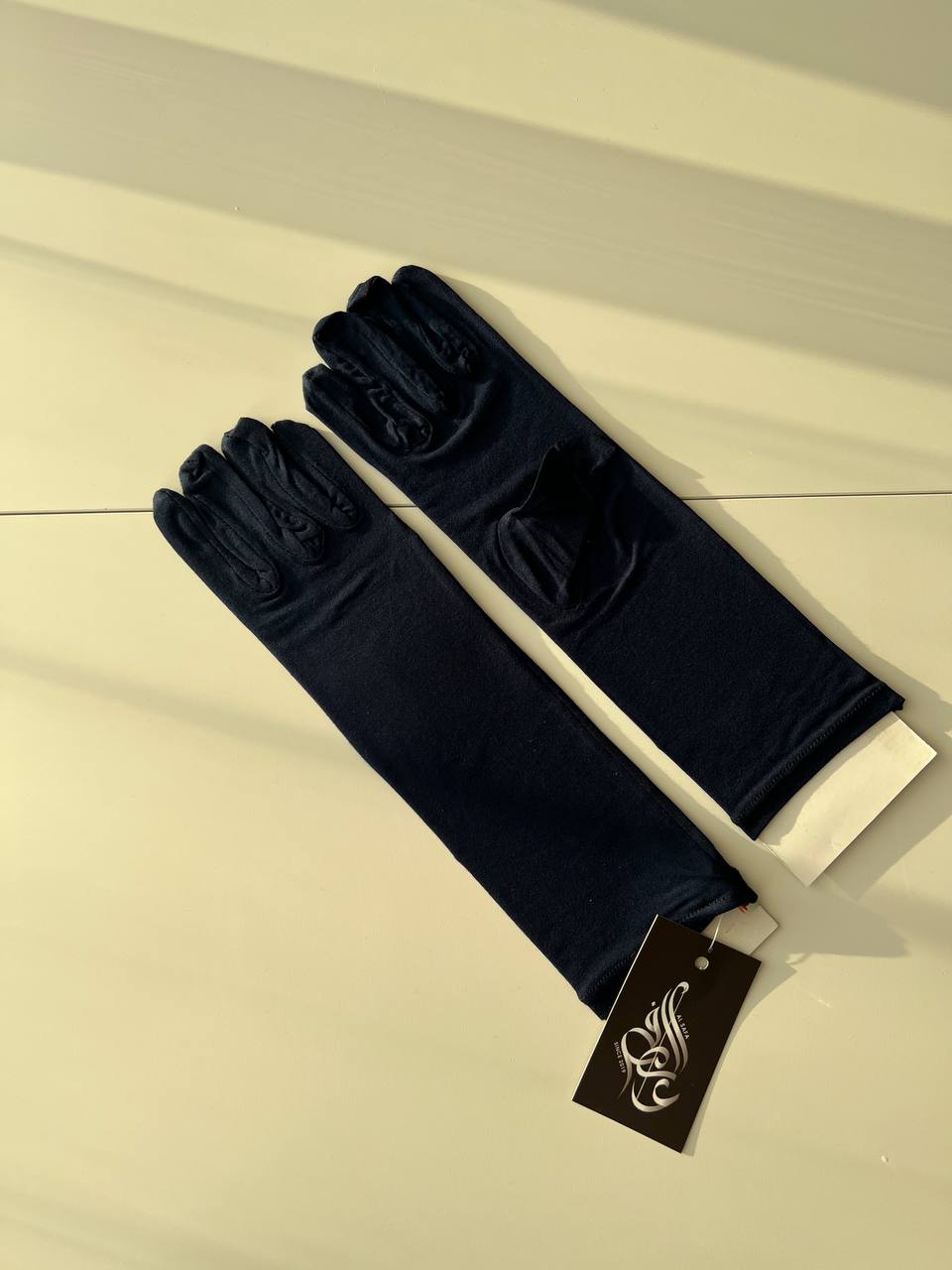 Gloves Dark Blue Cotton